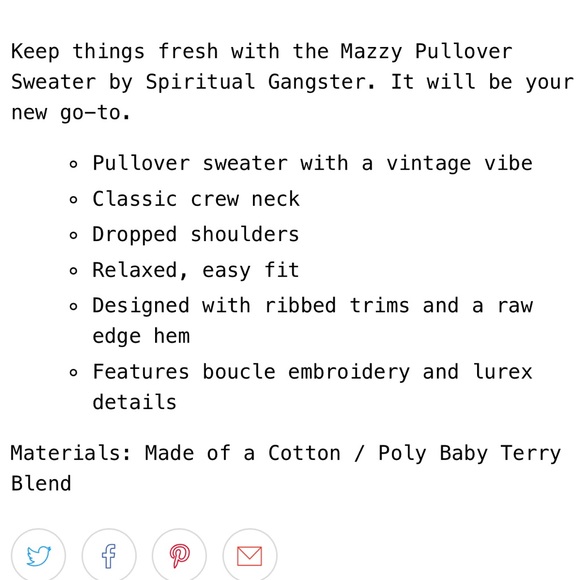 🌈🖤Spiritual Gangster Girls Mazzy Pullover s 12 - Picture 15 of 15